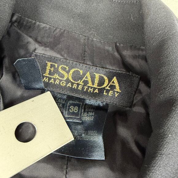 Escada Margaretha Ley Wool Long Coat Size 38 - Picture 3 of 6